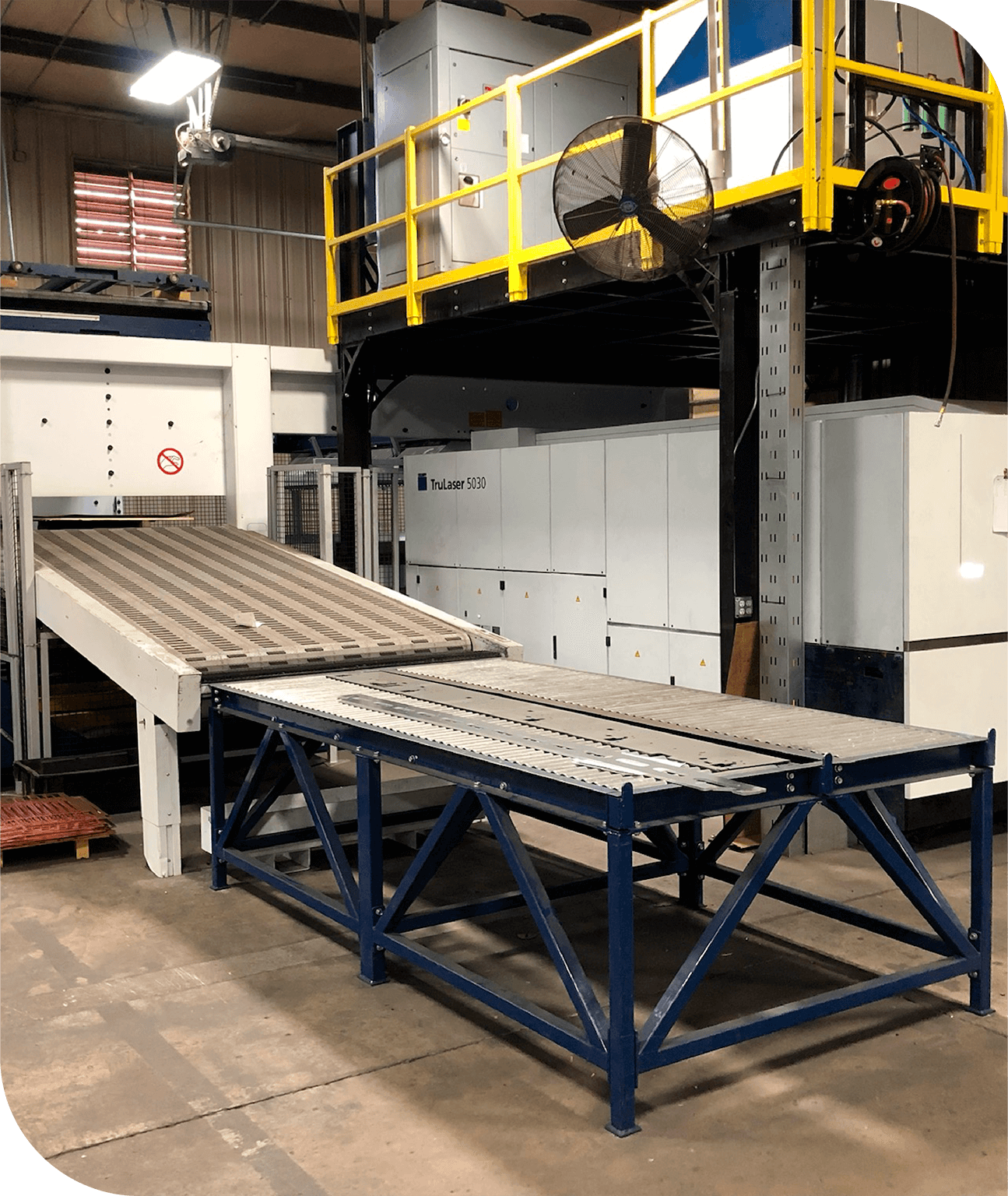 The TruLaser 5030 is a laser cutter for metal fabrication projects.